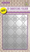 3D Embossing Folder Background Flowers 2