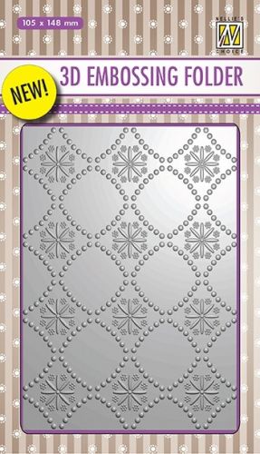 3D Embossing Folder Background Flowers 2