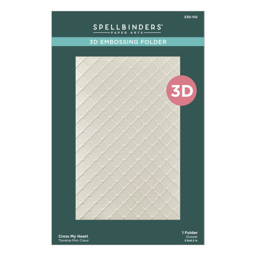 Cross My Heart Lattice Embossing Folder