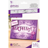 Gemini Classic Birthday Cut and Emboss Folder