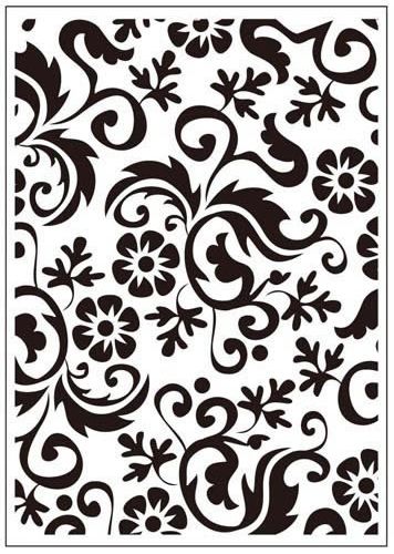 Flower Flourish Embossing Folder