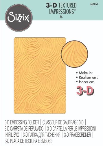 Flowing Waves 3D Embossing Folder