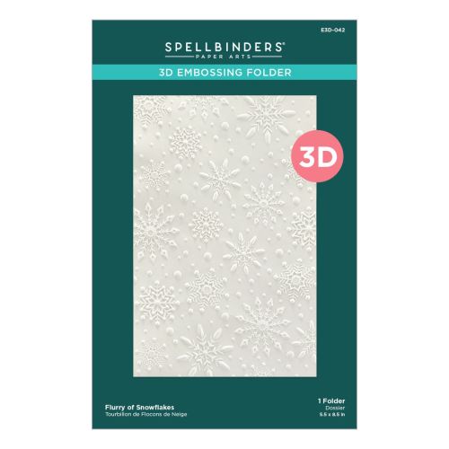 Flurry Of Snowflakes 3D Embossing Folder