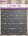 Writing 3D Embossing Folder