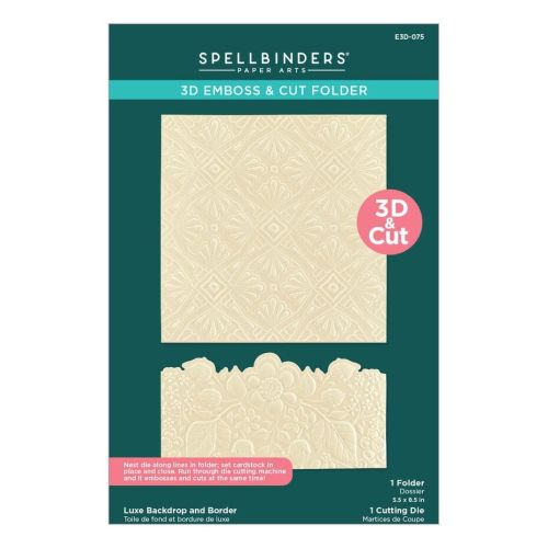 Luxe Backdrop and Border Embossing Folder and Die Set 