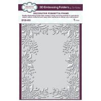 Poinsettia Frame 3D Embossing Folder