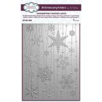 Shimmering Snowflakes 3D Embossing Folder