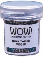 WOW Embossing Glitter Black Twinkle