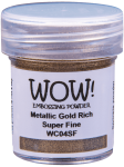 WOW Embossing Powder Metallic Gold Rich Pale