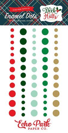 Deck the Halls Enamel Dots