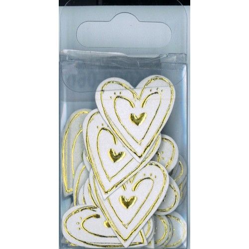 Love Heart Embellishment Large Gold