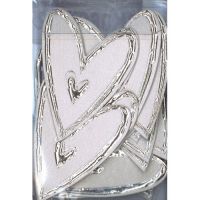 Love Heart Embellishment Large Silver