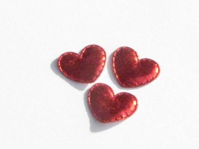 Red Padded Shiny Hearts