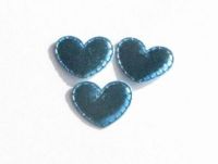 Turquoise Shiny Hearts