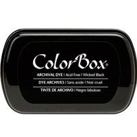 ColorBox Archival Dye Ink Pad Wicked Black