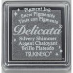 Delicata Silvery Shimmer Metallic Pigment Ink Pad