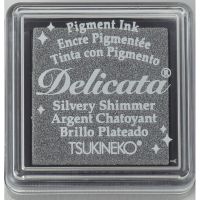 Delicata Silvery Shimmer Metallic Pigment Ink Pad