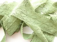5cm Crochet Lace Green