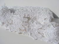 Wide White Flower Lace
