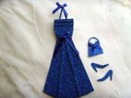 Royal Blue Glitter Dress