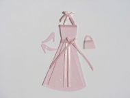 Pink Glitter Halterneck Dress