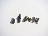 Antiqued Silver Metal Charms