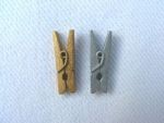 Mini Pegs Gold and Silver