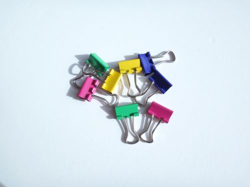 Mini Bulldog Clips Bright