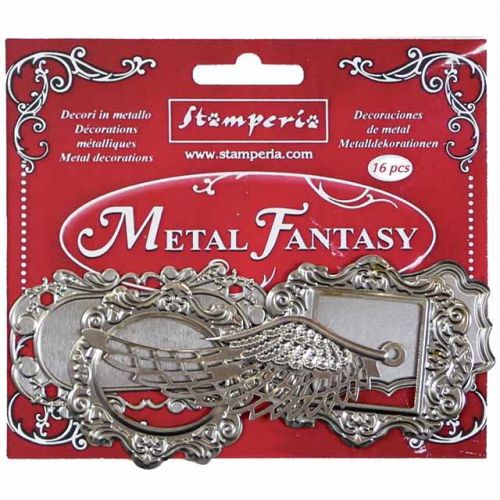 Metal Fantasy Frames and Wings Embellishments