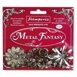 Metal Fantasy Flower Embellishments
