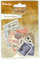 Vintage Die Cut Postage Stamps