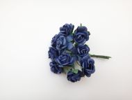 25mm Blue Mulberry Paper Roses