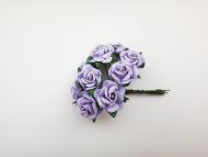 25mm Lilac Mulberry Paper Roses
