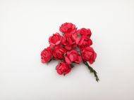 25mm Red Mulberry Paper Flowers
