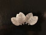 Large Silver Foil Leaves