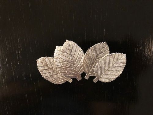 Large Silver Foil Leaves