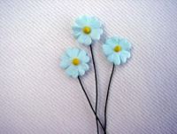 Turquoise Paper Flowers