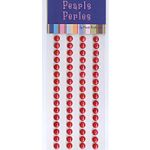 5mm Red Self Adhesive Pearls