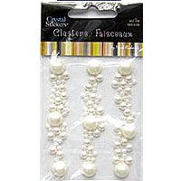 Self Adhesive Pearl Clusters Natural