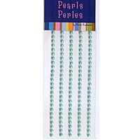 3mm Turquoise Self Adhesive Pearls