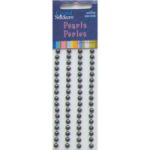 5mm Charcoal Self Adhesive Pearls