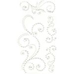 Self Adhesive Pearl Swirls White