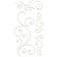 Self Adhesive Pearl Swirls White