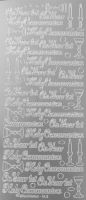 First Holy Communion Peel Off Stickers Silver