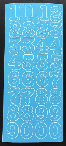 Large Peel Off Number Stickers Blue