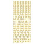 Peel Off Lowercase Alphabet Gold