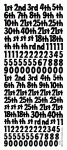 Occasions Numbers Peel Off Stickers