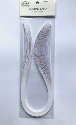 3mm Bright White Quilling Paper Strips