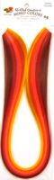 6mm Warm Colours Quilling Paper Strips