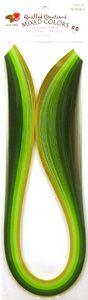 Green Shades Quilling Paper 3mm